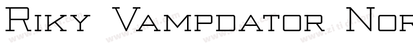 Riky Vampdator Norma字体转换